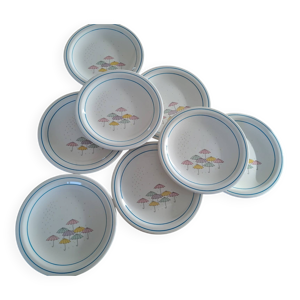 8 assiettes vintage italiennes