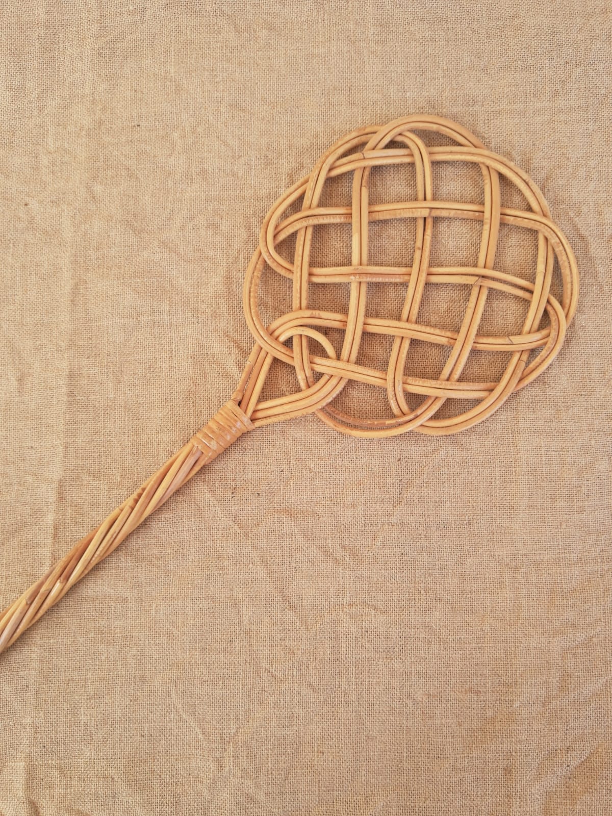 Vintage rattan battoir mat tape