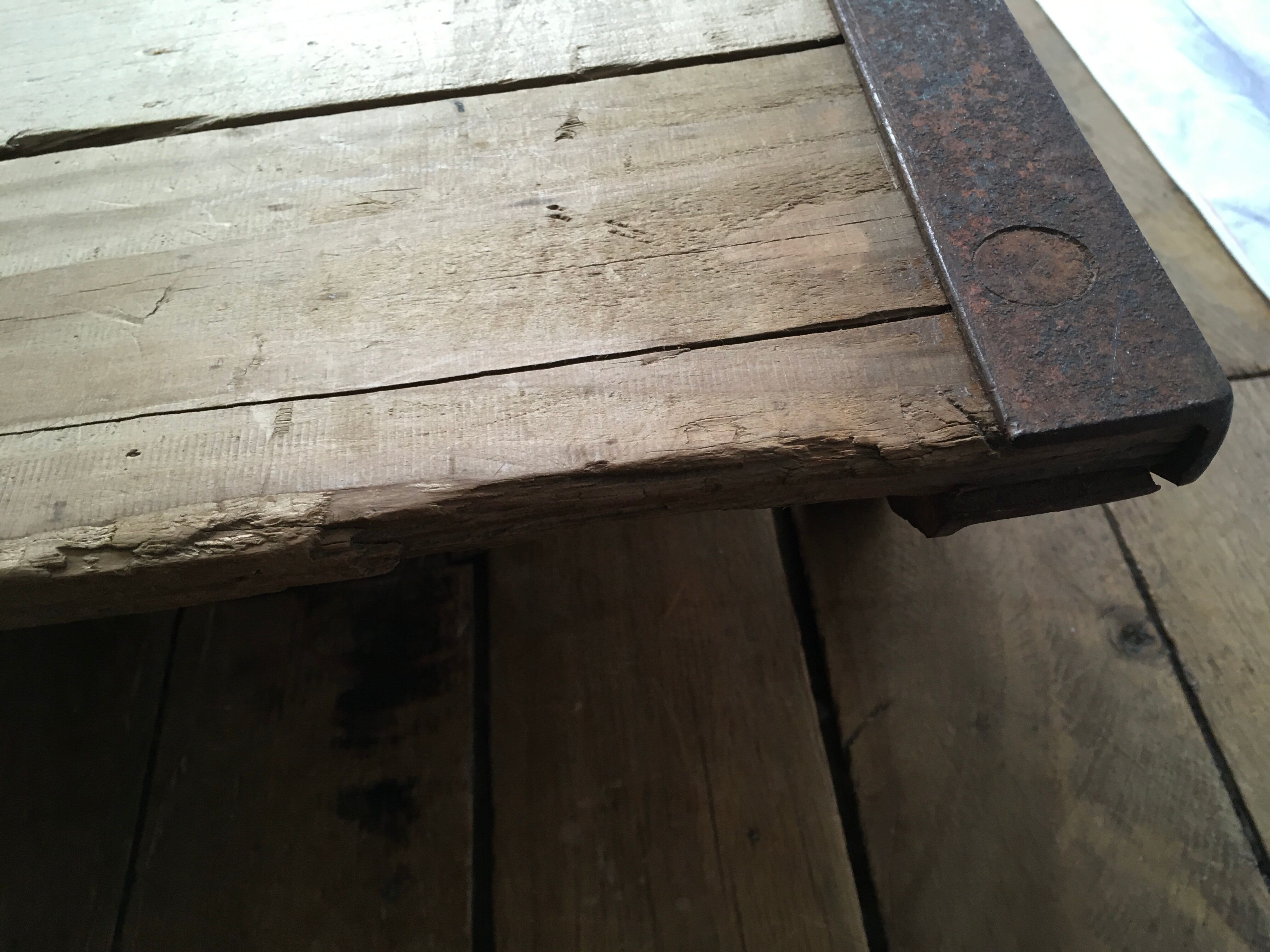 Industrial coffee table