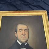 Painting Portrait of a Man – attributed to Basile Lemeunier (1852-1922), dated 18