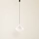 Italian mid century modern opaline glass pedant lamp, 1970s