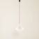 Italian mid century modern opaline glass pedant lamp, 1970s