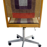Fauteuil de bureau vintage à roulettes