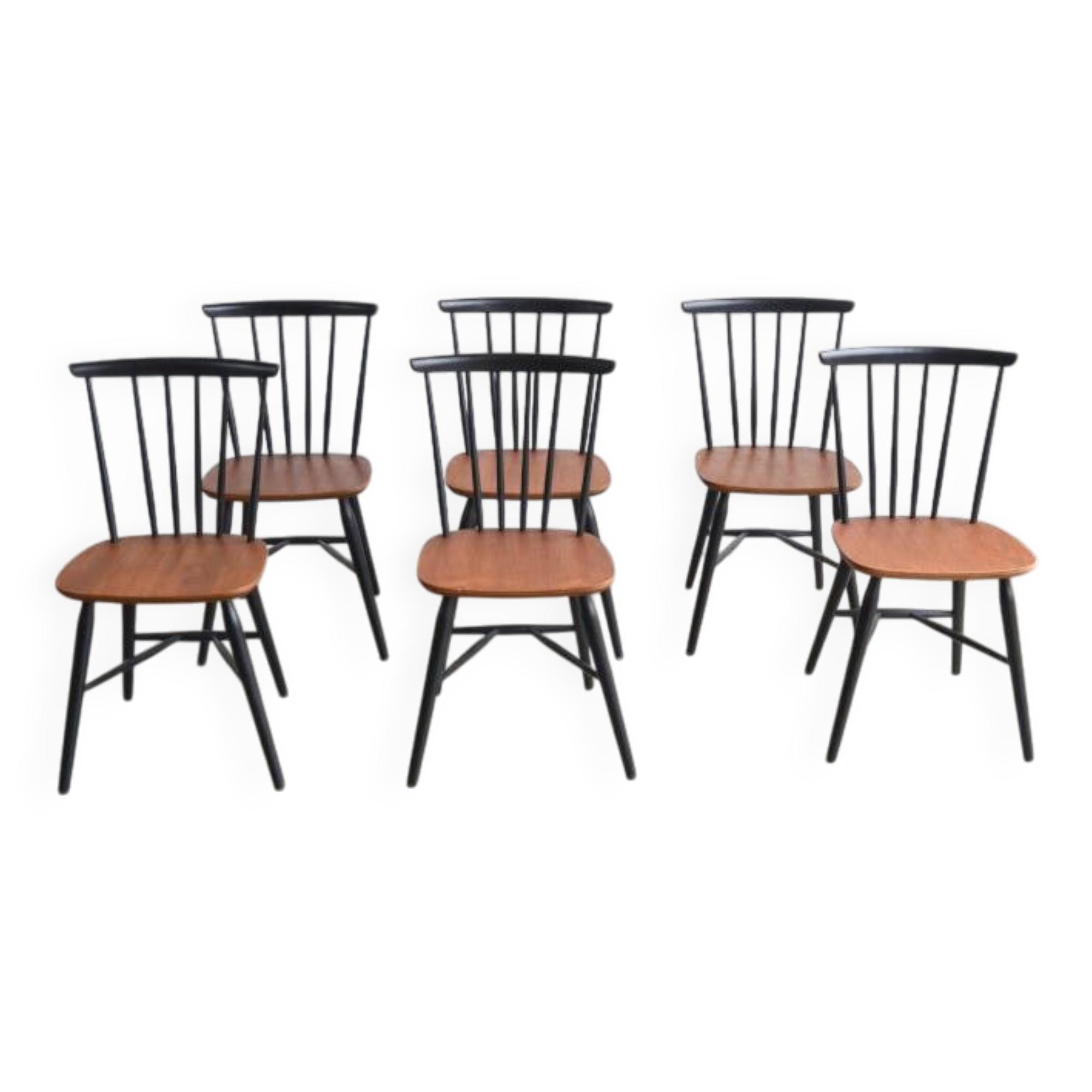 Series of six chairs Tapiovaara style