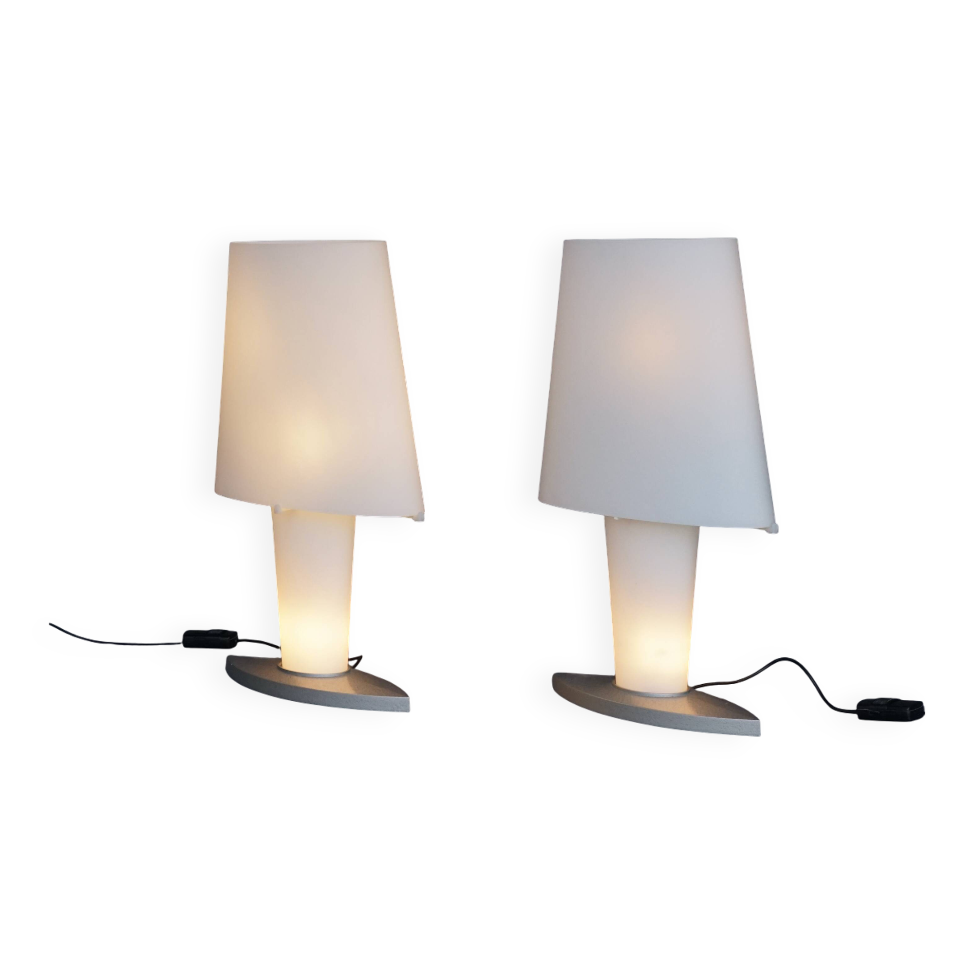 Lampes de Bureau Postmodernes par Daniela Puppa pour Fontana Arte, 1990s, Set de 2