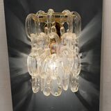 Set of 2 1980s Murano Glass Link Wall Sconces