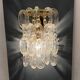 Set of 2 1980s Murano Glass Link Wall Sconces