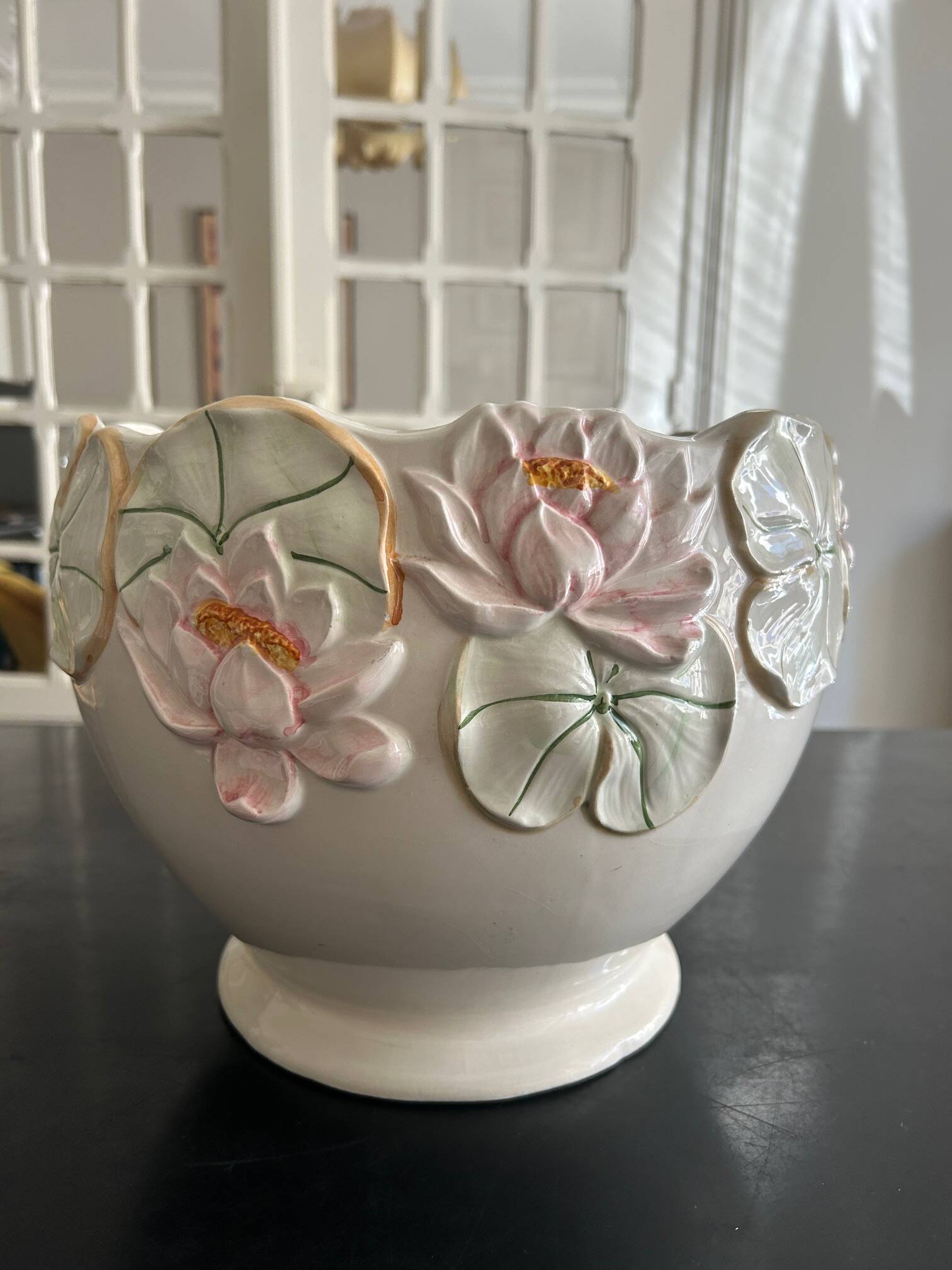 large vintage flowerpot
