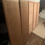 Oval walnut table with 5 extensions