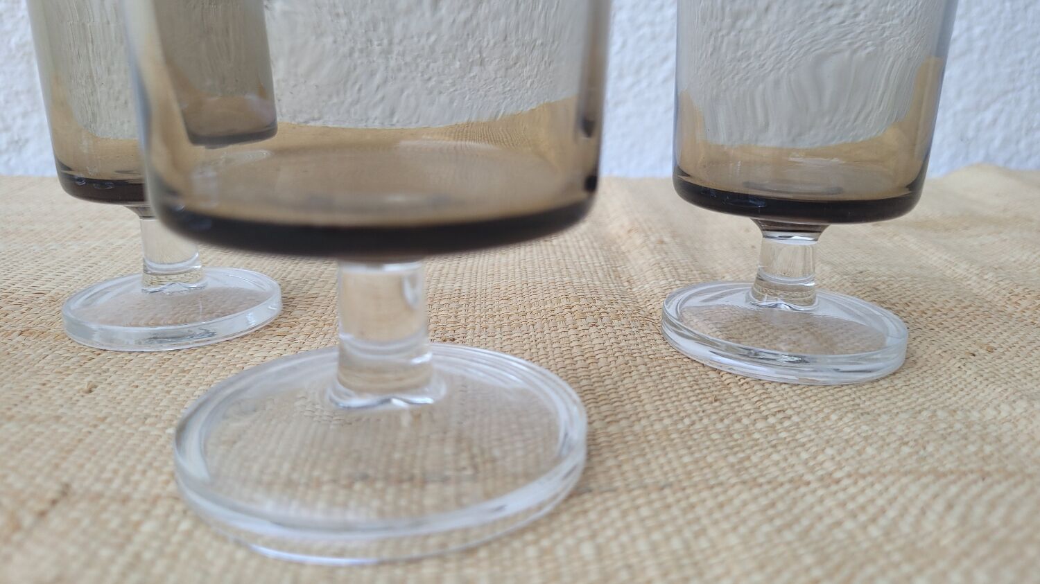 6 70's stemware