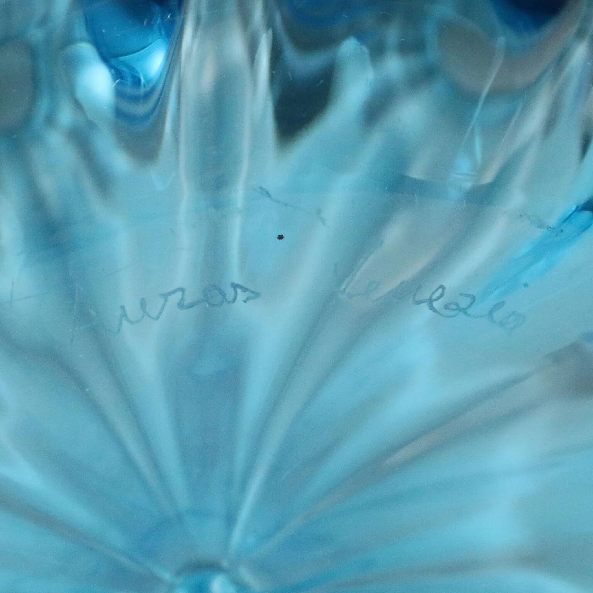 Vase vintage en verre soufflé Auras, Venise, Italie, années 1980
