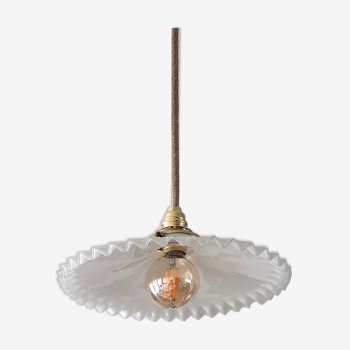 Suspension opaline blanche