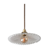 White opaline hanging lamp