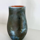 Blue ceramic pitcher Les 2 Potiers (Michelle and Jacques SERRES)