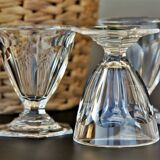 Series of 5 baccarat bourbon-style crystal port glasses