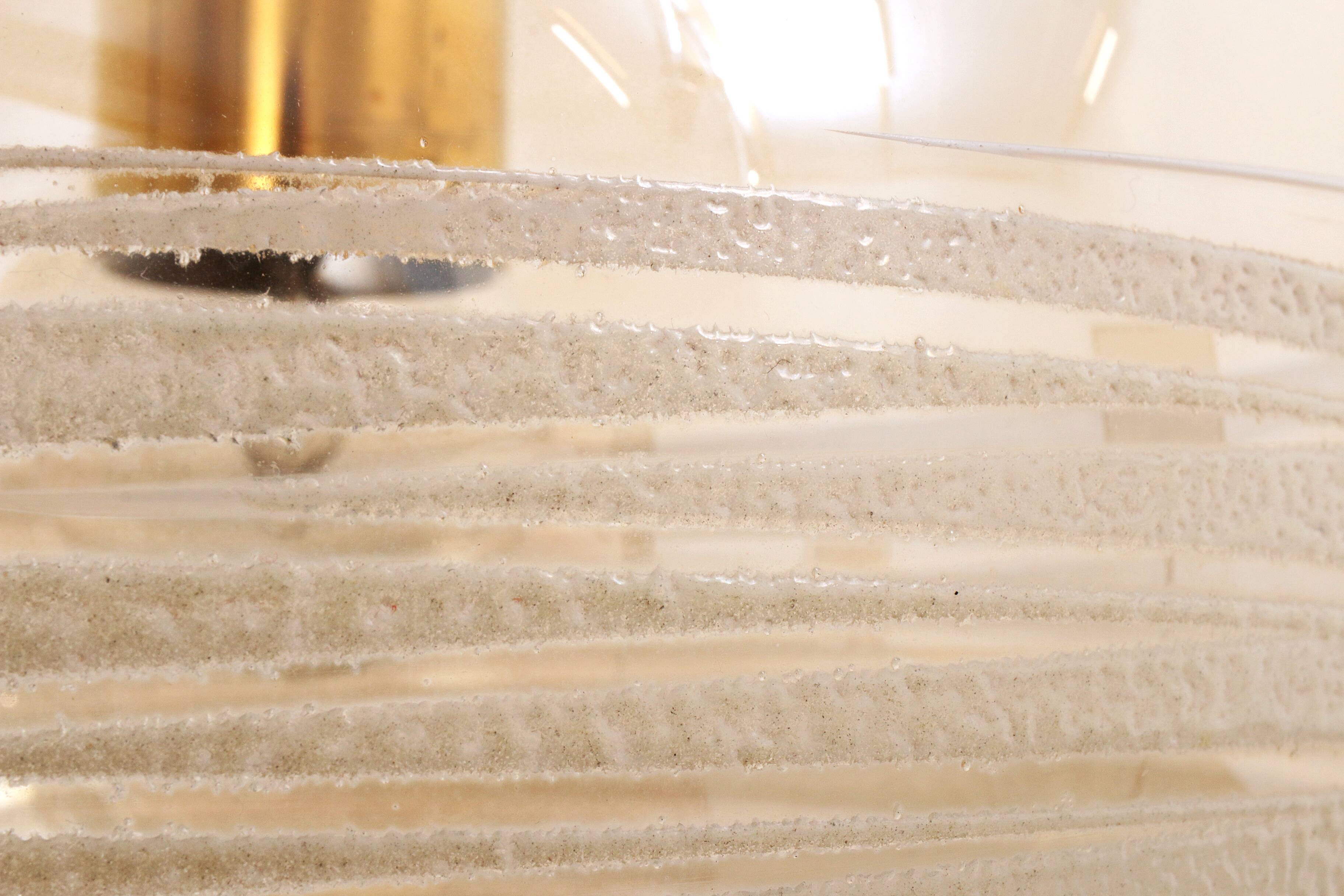 Vintage Set of three Glashutte Limburg hanging lamps, 1960s Germany.