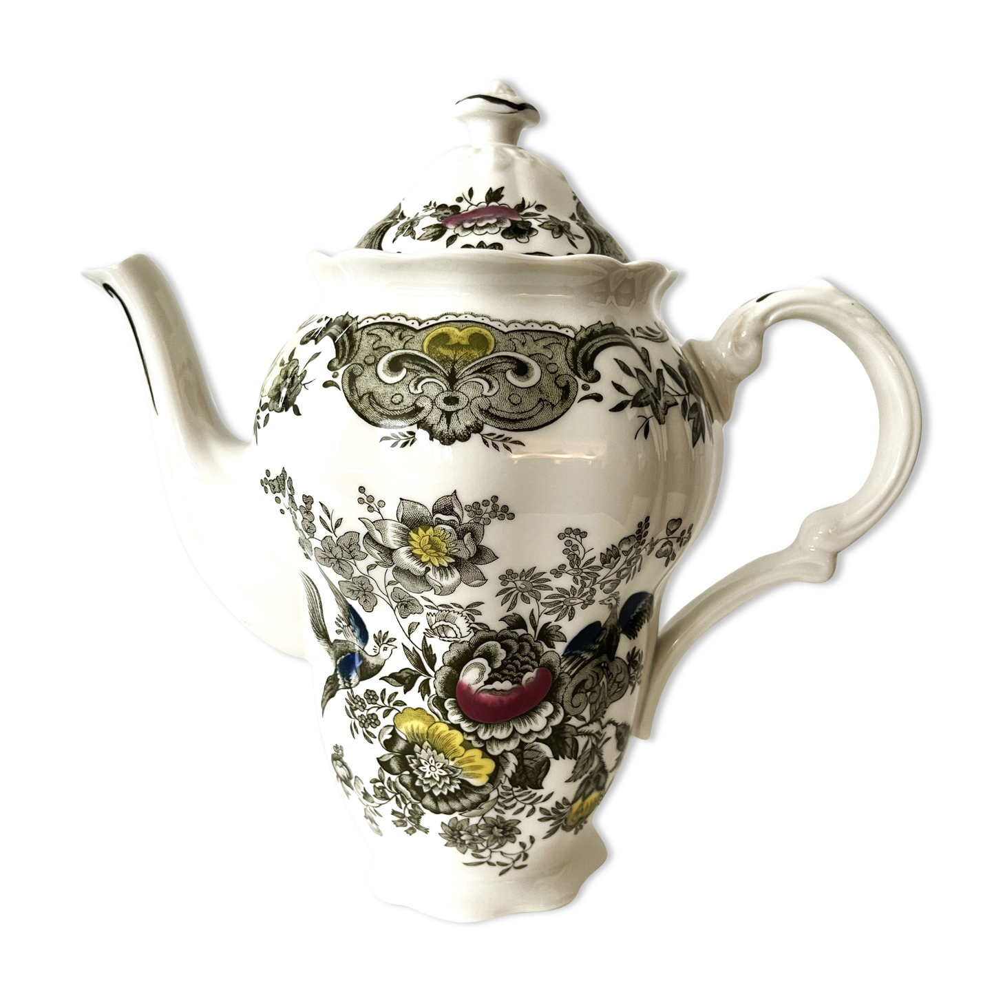 English porcelain teapot, ridgways windsor collection