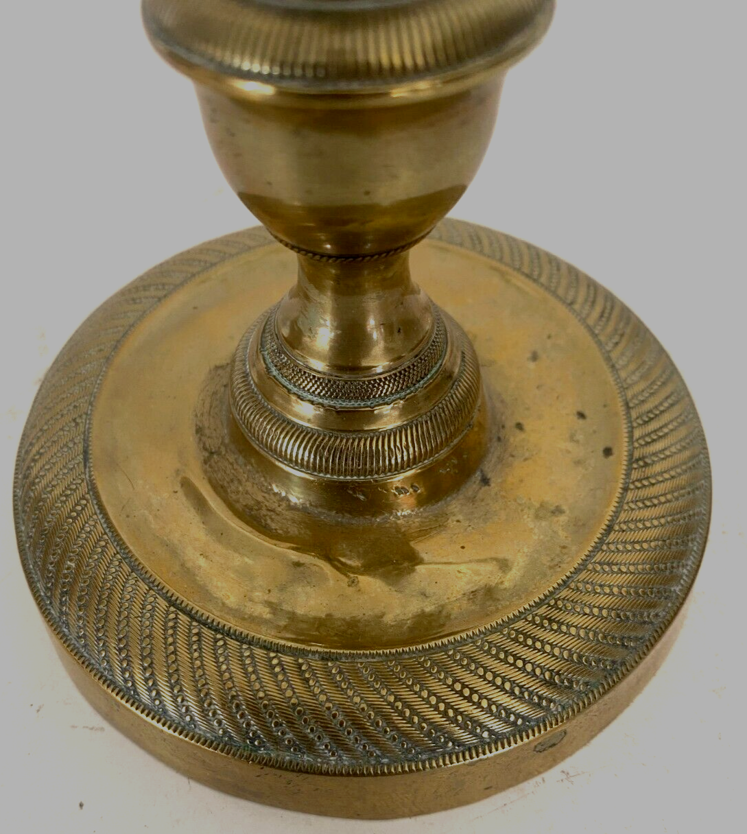 Pair of Louis XVI style candlesticks in chiseled and gilded bronze - XIXth century