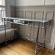 1970s vintage desk in metal/chromed steel