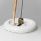 White glass pendant lamp 1970s vintage modernism