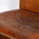 Vintage leather armchair of Danish design