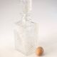 Crystal whisky decanter with mini spike pattern