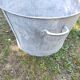 Old round zinc basin