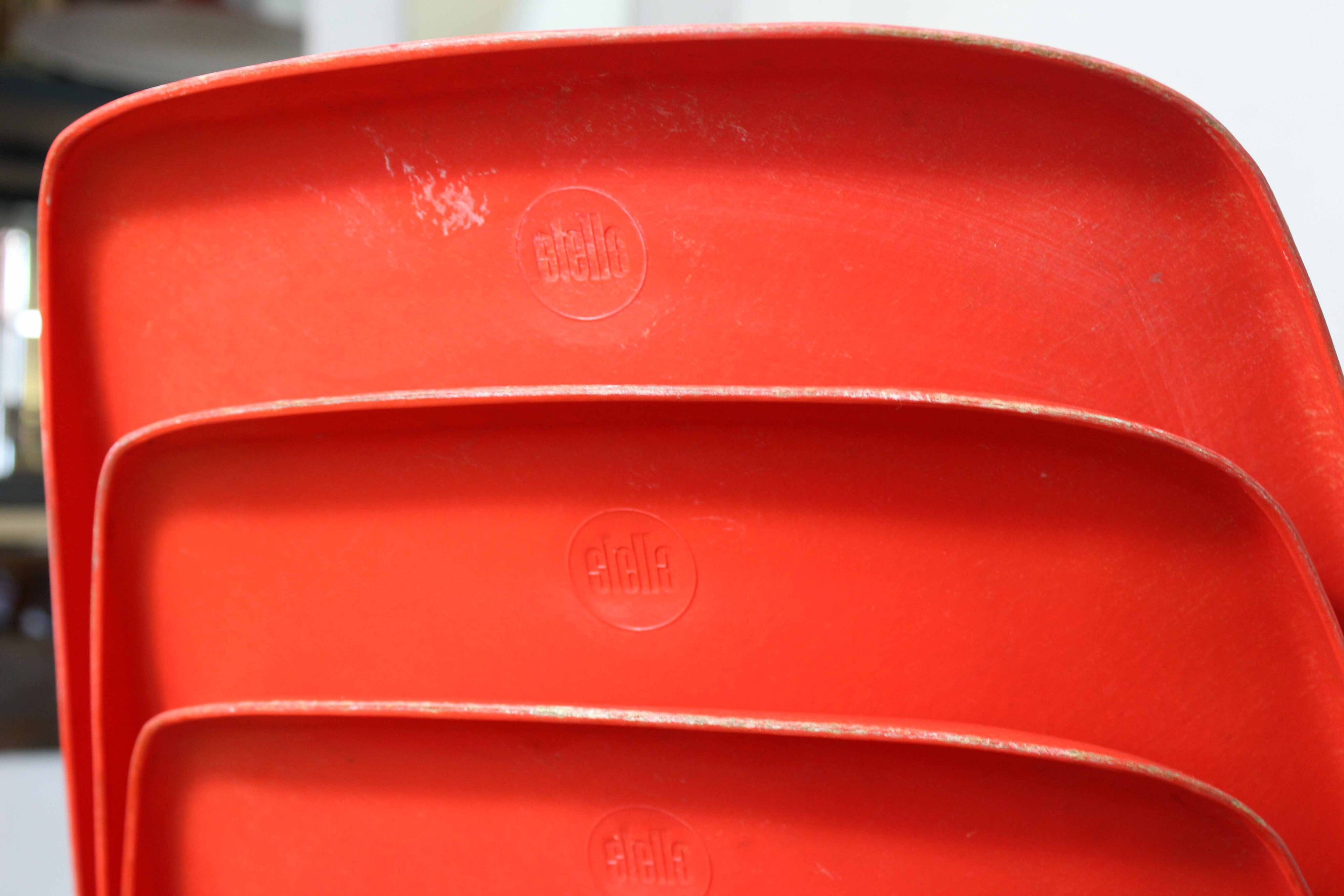 Set of 6 Stella chairs 1970