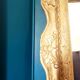 Large gilded wooden mirror