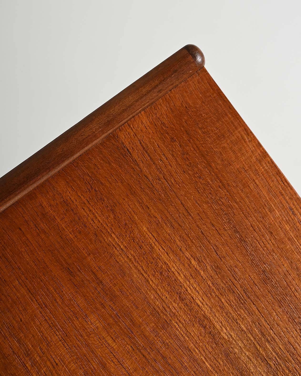 Scandinavian teak sideboard with sliding doors, 1960s