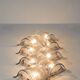 Set of 8 composable LP26 wall lamps by Carlo Nason for Mazzega-  Italy 1970
