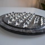 vintage marble and glass solitaire game