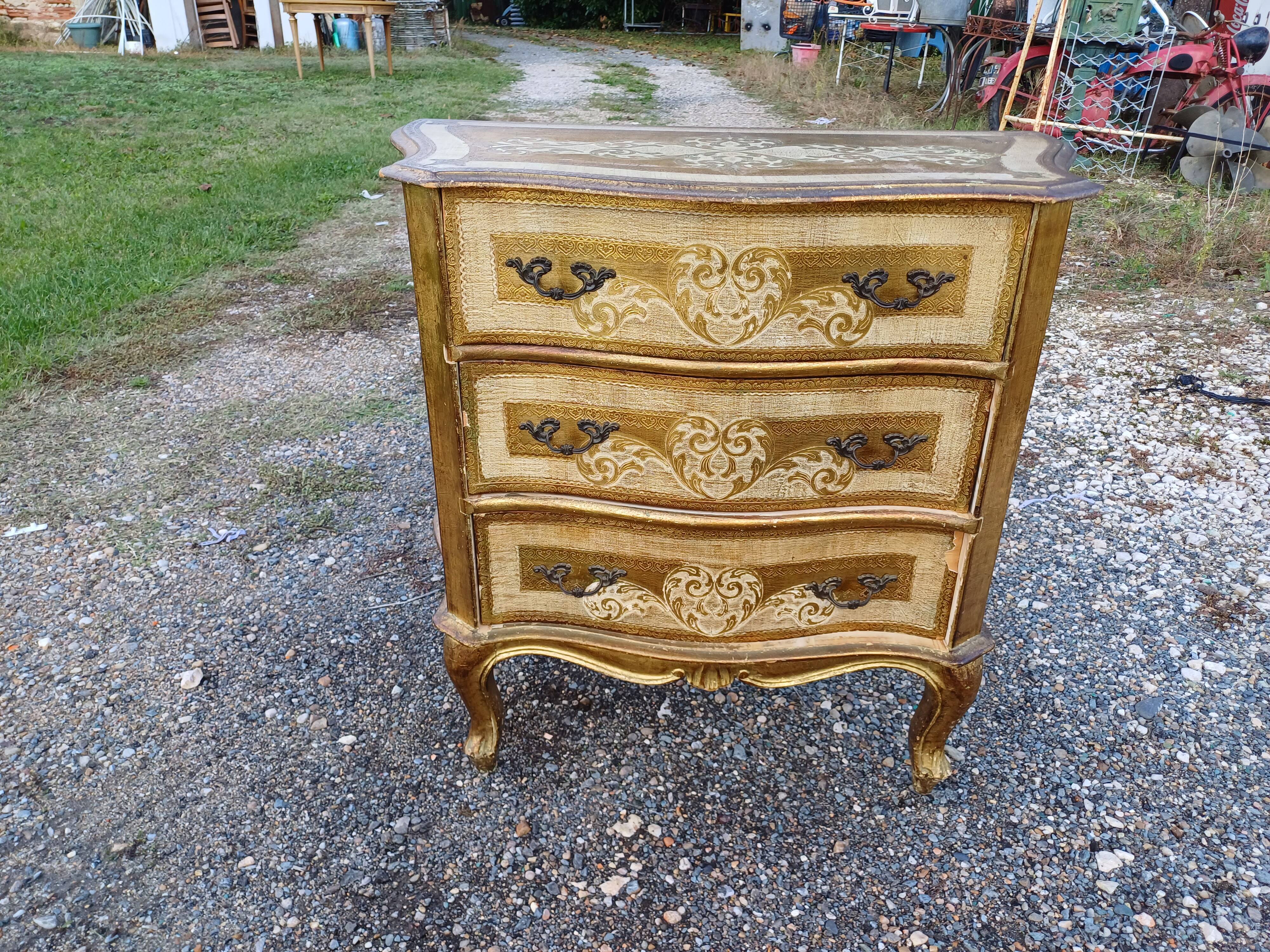 Limed chest of drawers 3 drawers