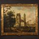 Antique French Oil On Canvas Landscape Painting From The 18th Century