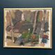Swedish Oil on Panel“Composition” by Nils Folke Knafve –Vintage & Framed