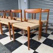 Set of 10 chairs by Henry Walter Klein