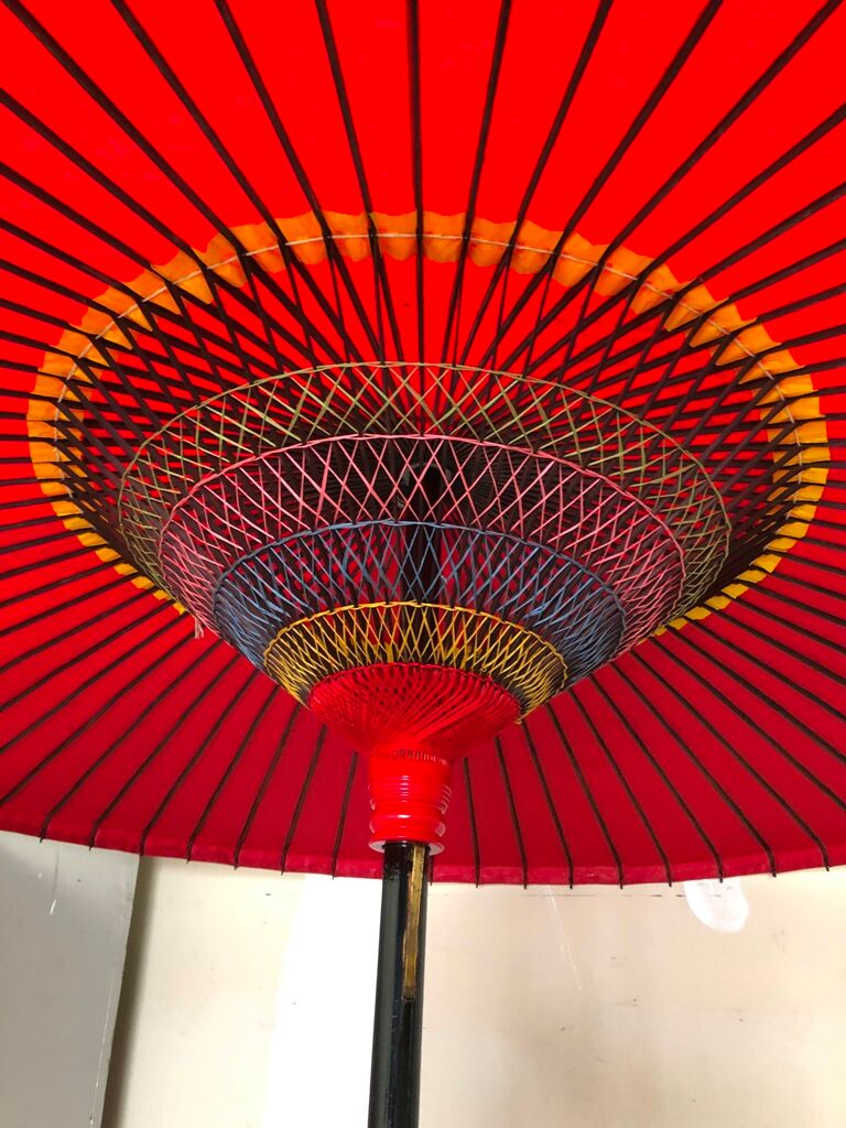 Umbrella - japanese umbrella, wagasa prestige, red