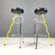Pair of Duplex stools by Javier Mariscal for BD 1980's Memphis