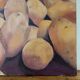 Contemporary Still Life - Basket of Potatoes - signed F. Leblon