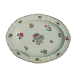 Oval porcelain flat stamped bernardaud