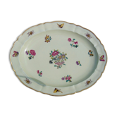 Oval porcelain flat stamped bernardaud