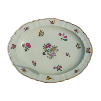 Plat ovale en porcelaine estampillé bernardaud - limoges