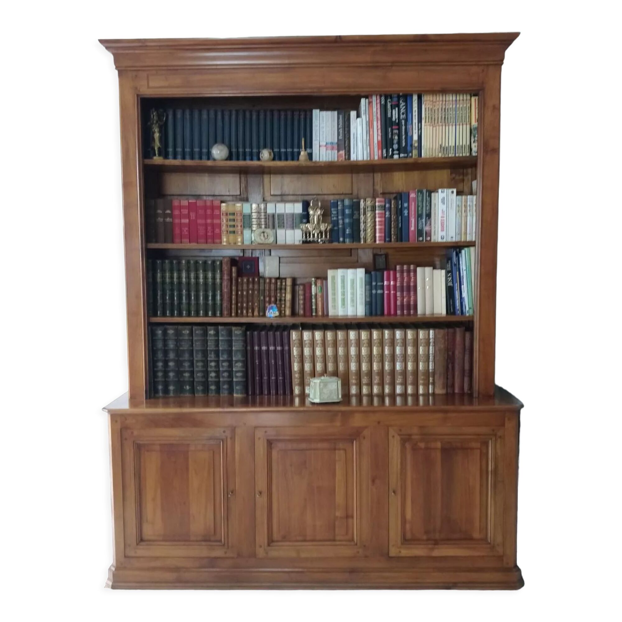 Solid cherry bookcase 3 doors