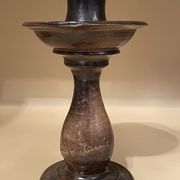 Terracotta candlestick by Jean Marais, Vallauris 1960