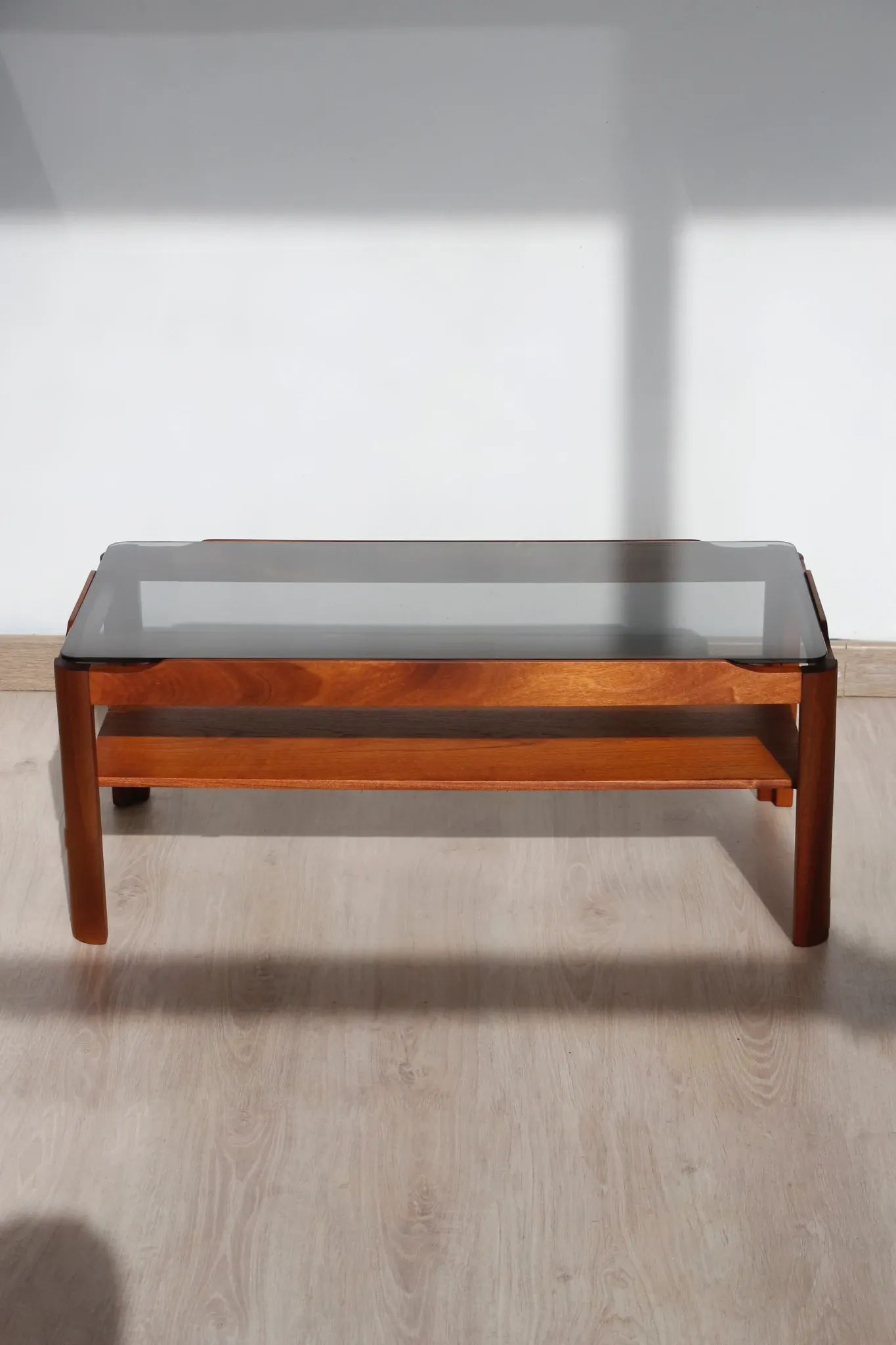 Vintage rectangular coffee table – Solid teak – Myer