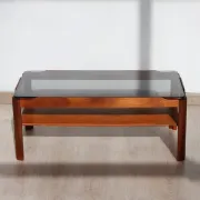 Vintage rectangular coffee table – Solid teak – Myer