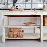 Old patinated draper's table