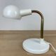 Flexible desk lamp metal white 70s/80s