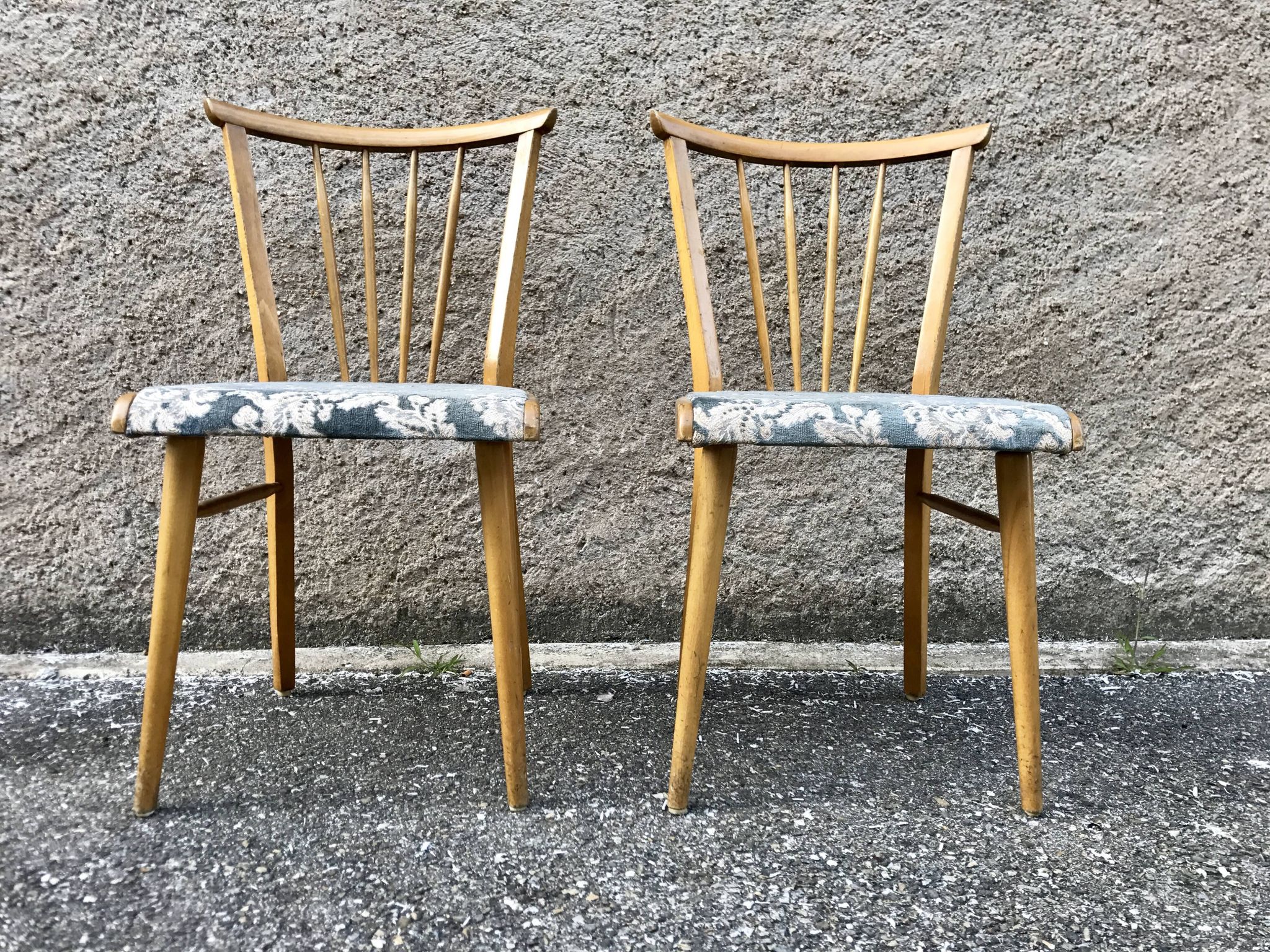 Pair of chairs from the 50s - 60s vintage - Scandinavian style