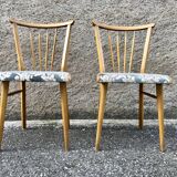 Pair of chairs from the 50s - 60s vintage - Scandinavian style